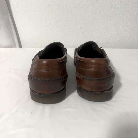 Johnston & Murphy Passport Loafers Shoes Mens 10 Brown Tassels Leather Slip On main image 6